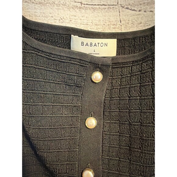 Babaton Sculpt Knit Button Cropped Tank Size L - Picture 2 of 4